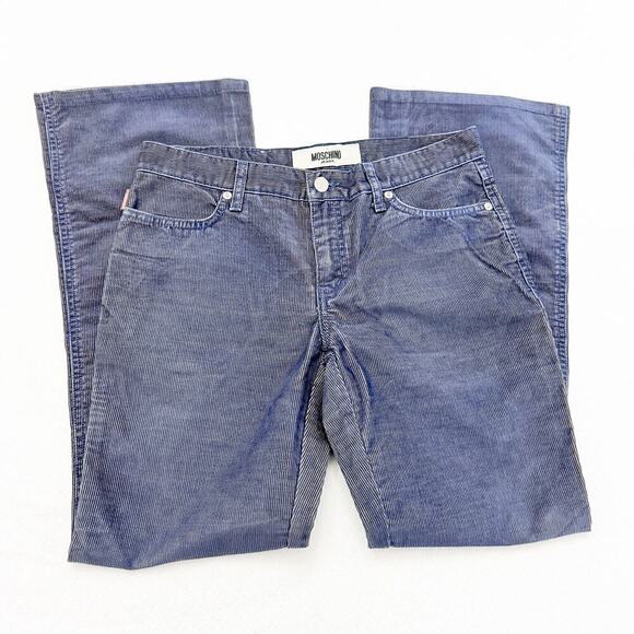 Moschino Corduroy Style Wide leg Pants Size 28 - Picture 8 of 10